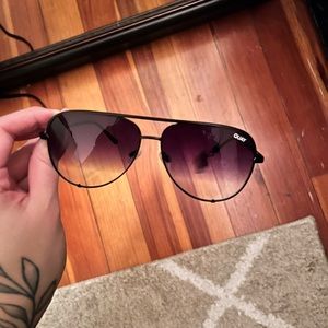 Quay high key black fade sunglasses